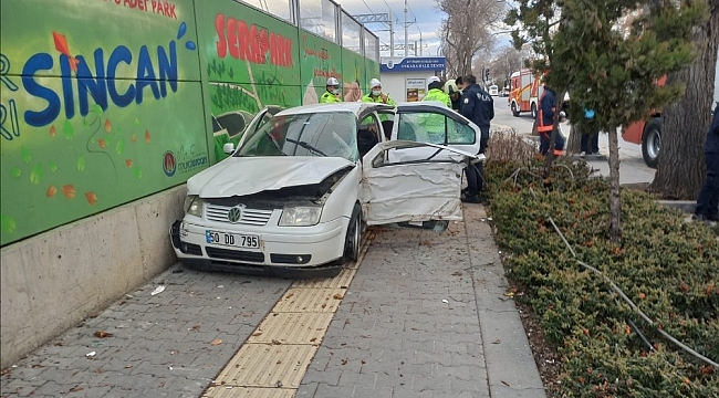 Başkent'te trafik kazası: 1 kişi ağır yaralandı