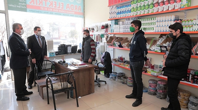 Beyazgül esnaf ziyaretlerini sürdürüyor