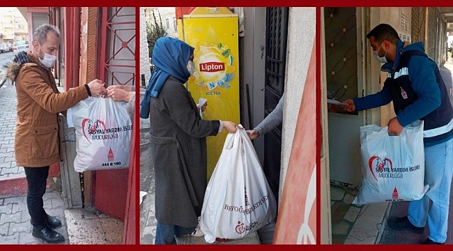 Beyoğlu'nda sosyal marketten ihtiyaç sahiplerine kışlık giysi yardımı