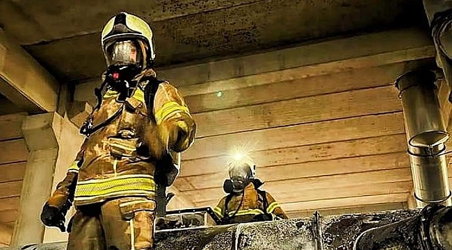 Bursa'da baca yangını korkuttu