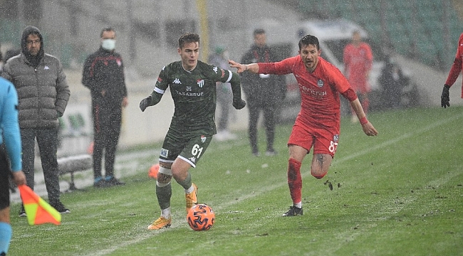 Bursaspor'un gol zinciri 20 maç sürdü