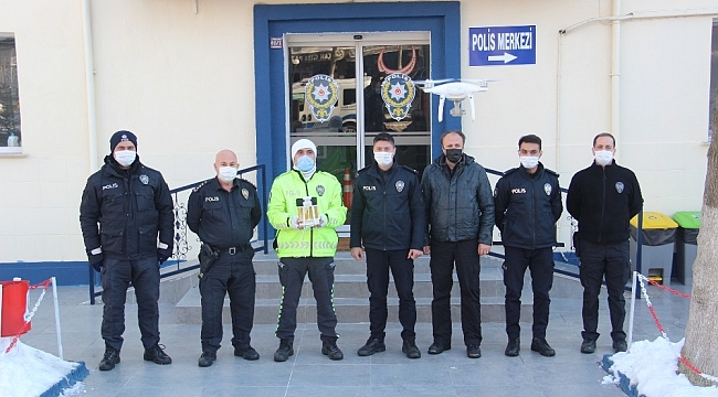 Çan'da drone ile denetim