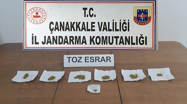 Çanakkale'de uyuşturucu operasyonu: 1 tutuklama