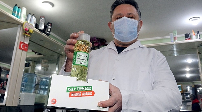 Çankaya'dan berberlere pandemi maskesi