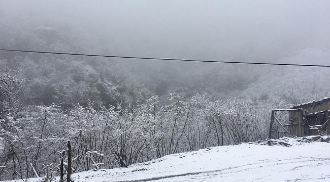 Çarşamba'da kar yağışı