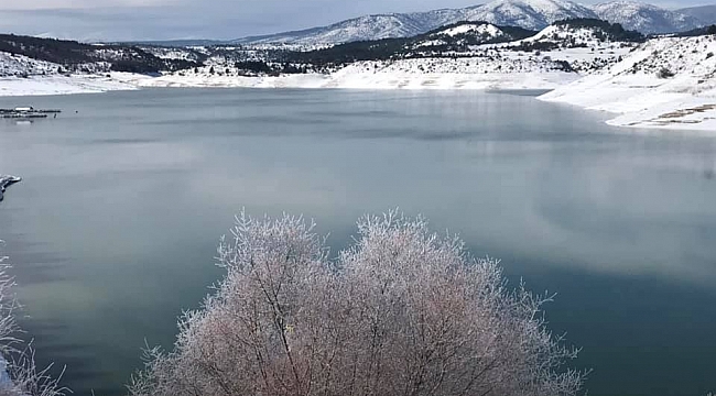 Çavdarhisar Barajı'nda su seviyesi yükseliyor