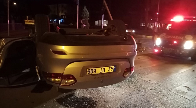 Cenazeye giderken kaza yaptılar: 3 yaralı