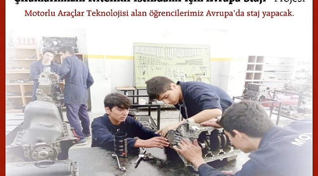 Çıraklar, Avrupa'da staj yapacak