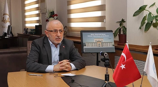 Çocuklar camide 'çevrim içi' buluştu