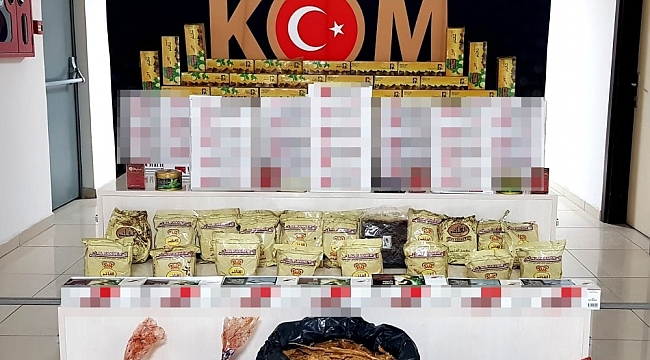 Çorum polisinden kaçak tütün operasyonu
