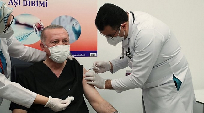 Cumhurbaşkanı Erdoğan ikinci aşısını oldu