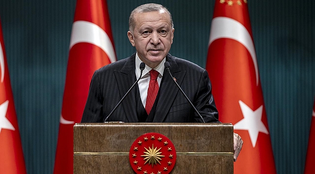 Cumhurbaşkanı Erdoğan, kabine toplantısı sonrası açıklamalarda bulunuyor