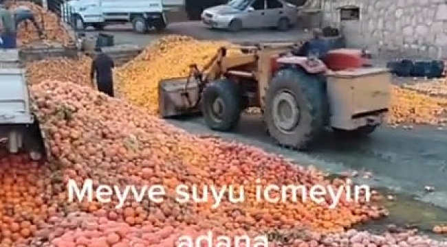 Çürümüş meyvelerin meyve suyu olduğu iddia edildi