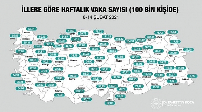 Denizli'de ki vaka sayısı açıklandı
