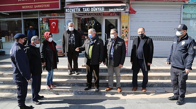 Develi ilçe protokolünden açık işyerlerine denetim