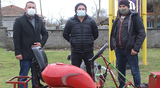 El yapımı taşıt ilgi odağı oldu