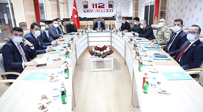 Erzincan'da İl Güvenlik ve Asayiş Koordinasyon ile Kaymakamlar toplantısı yapıldı