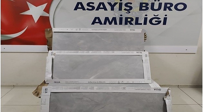 Fayans hırsızı yakalandı