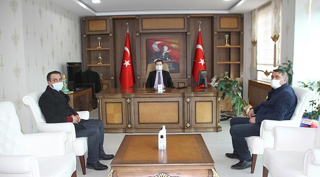 Gazetecilerden Kaymakam Demirer'e ziyaret