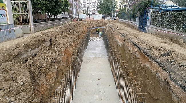 Gazi Mahallesi yağmursuyu hattına kavuşuyor
