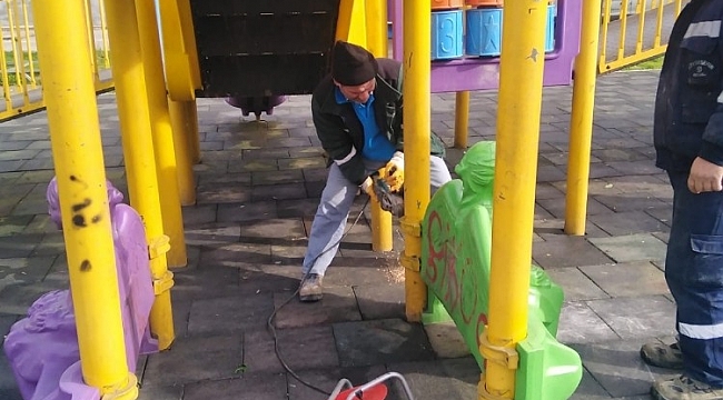 Gebze ve Darıca'da parkların onarımı yapıldı