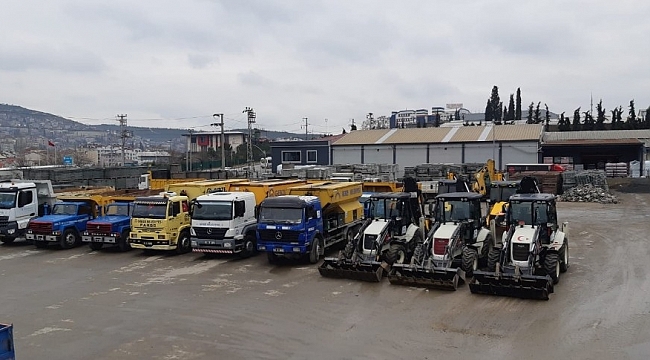 Gebze'de kar uyarısı için hazırlık yapıldı