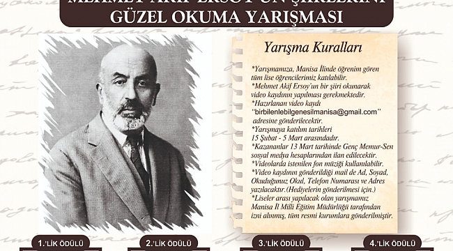 Genç Memur-Sen'den liseler arası şiir okuma yarışması