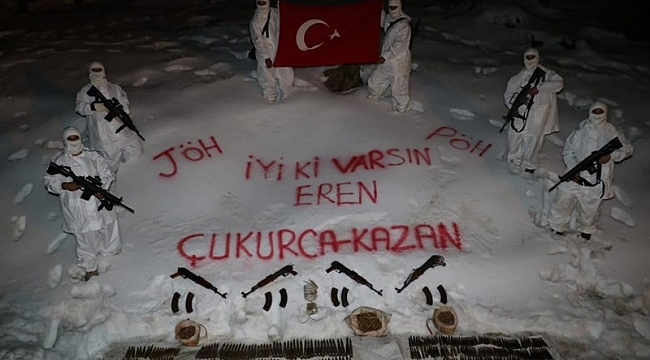 Hakkari'de Eren-9 KazanHan Yaylası-1 operasyonunda silah ve mühimmat ele geçirildi