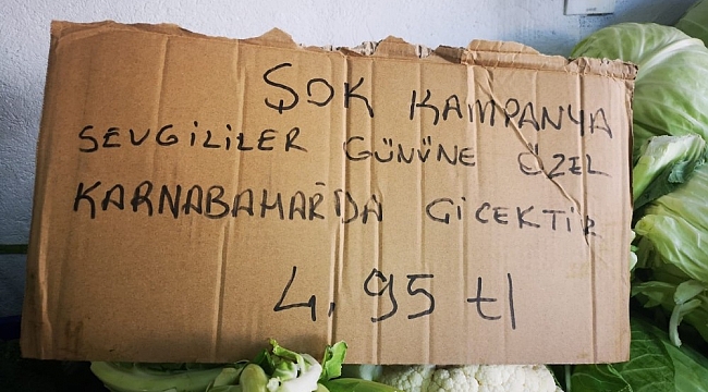 Halk arasında 'çiçek' olarak bilinen karnabaharda 14 Şubat kampanyası