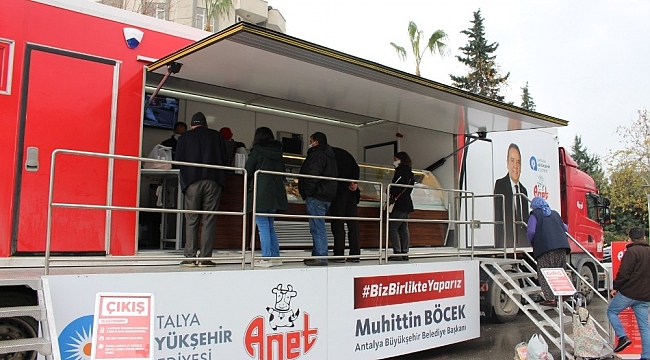 Halk Et Satış Tırından bir ayda 14 bin 396 kg et ürünü satıldı