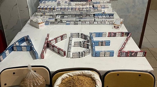 Hassa'da kaçak sigara ve tütün operasyonu