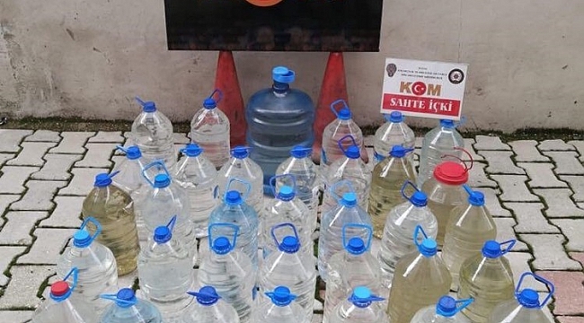 Hatay'da kaçak içki operasyonu