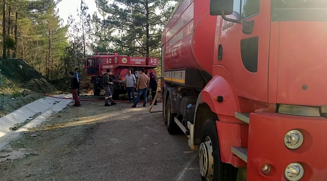 Hatay'ın Erzin ilçesinde orman yangını