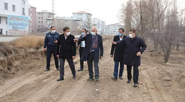 Iğdır'da yürüyüş ve bisiklet yolu çalışmaları