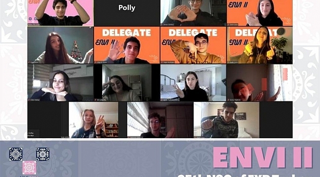 İhlas Koleji öğrencileri, Avrupa Gençlik Parlamentosu'na katıldı