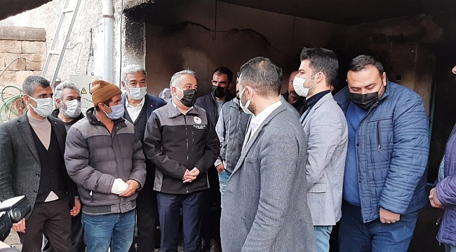 İl Tarım ve Orman Müdürü Şahin, 12 hayvanı telef olan besiciyi ziyaret etti