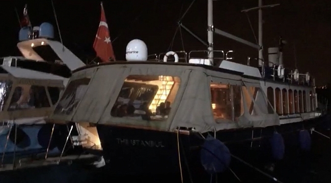 İstanbul Boğazı'nda yattaki doğum günü partisine baskın