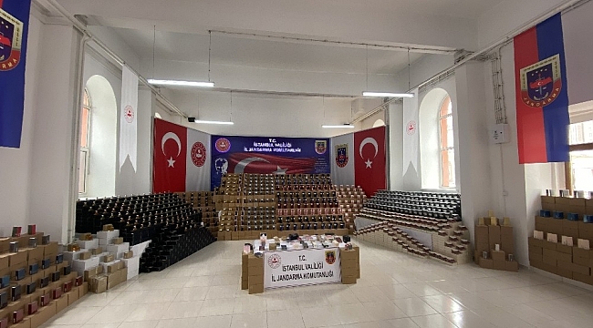 İstanbul İl Jandarma Komutanlığı'ndan dev sahte parfüm operasyonu