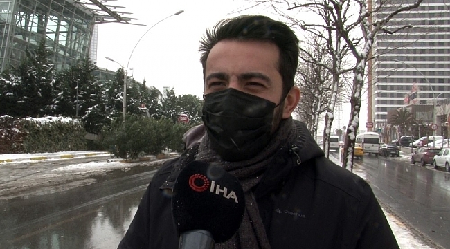 İstanbul'a yağan kar habercileri de zor durumda bıraktı