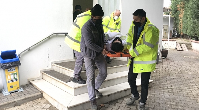 İstanbul'da gerçeği aratmayan deprem tatbikatı havadan görüntülendi