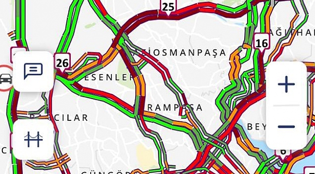 İstanbul'da kısıtlamaya saatler kala trafikte yoğunluk yüzde 74
