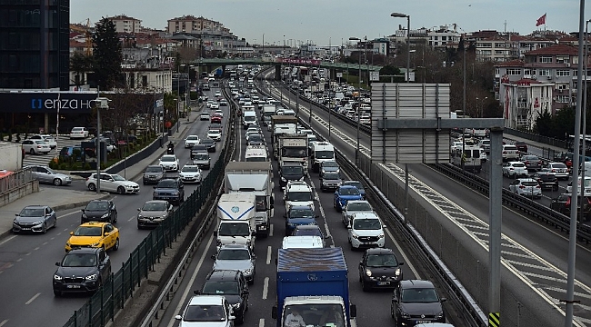 İstanbul'da trafik yoğunluğu