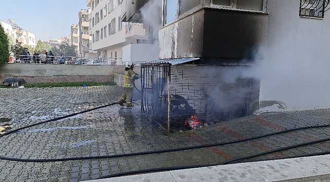 İzmir'de korkutan yangın