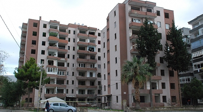 İzmir'in yıkılacak binaları havadan görüntülendi