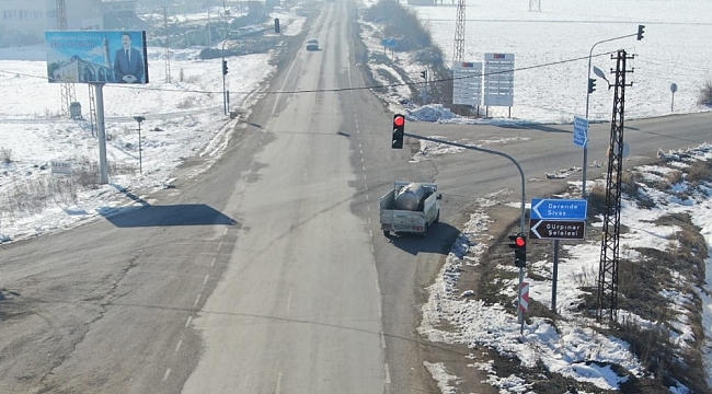 Jandarma trafikten drone ile denetim