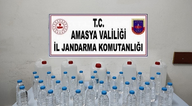 Jandarmadan sahte içki ve etil alkol operasyonu