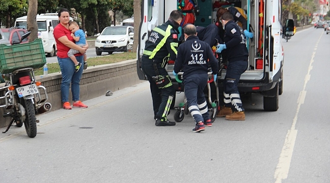 Kadın sürücü üzüntüden, motosiklet sürücüsü can acısından ağladı