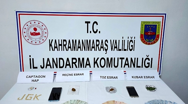 Kahramanmaraş'ta uyuşturucuya 2 gözaltı