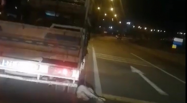 Kamyonetin arkasına bağladığı köpeği kilometrelerce sürükledi