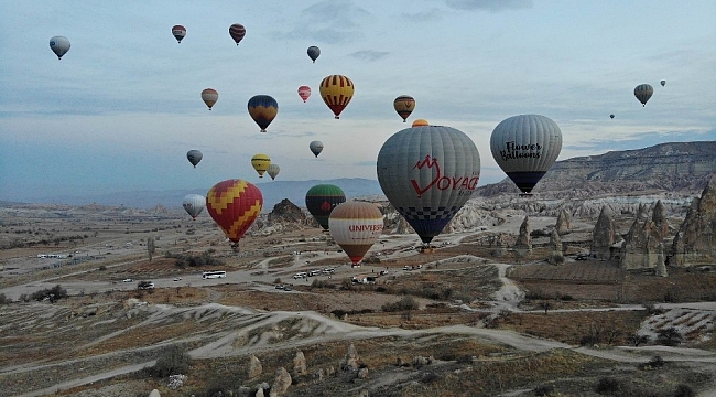 Kapadokya'da balon turları iptal edildi